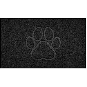 Nicoman Embossed Spaghetti Door Mat Dirt-Trapper Jet-Washable Doormat 70x43cm (Black, PAW Shape) Use Indoor or Sheltered Outdoor Nicoman Embossed Spaghetti Door Mat Dirt-Trapper Jet-Washable Doormat 70x43cm (Black, PAW Shape) Use Indoor or Sheltered Outdoor