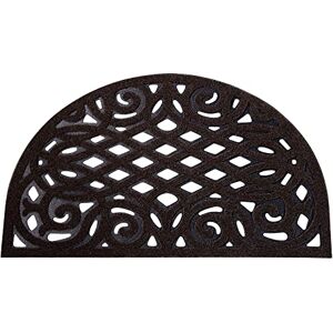 Nicoman Outdoor Doormat Decorative Stair Mats Heavy Duty Drainage Dirt Trapper Porch Rubber Skid Proof Anti Slip (Half-Moon, Chocolate, 75 x 44cm) Nicoman Outdoor Doormat Decorative Stair Mats Heavy Duty Drainage Dirt Trapper Porch Rubber Skid Proof Anti Slip (Half-Moon, Chocolate, 75 x 44cm)