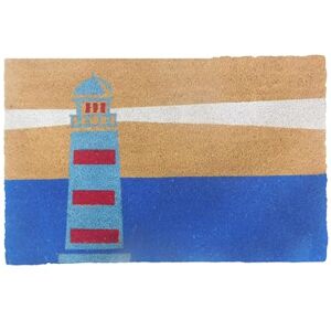 Relaxdays Coconut Mat 80x50cm, Lighthouse Door Mat, non-slip, weather-resistant, indoor & outdoor doormat, vibrant Relaxdays Coconut Mat 80x50cm, Lighthouse Door Mat, non-slip, weather-resistant, indoor & outdoor doormat, vibrant