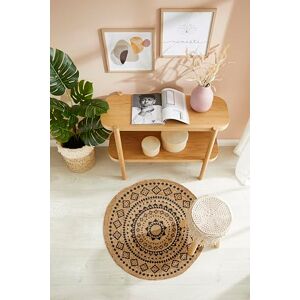 -LUXOR- living Luxor Living Mamda Jute Rug, 100% Natural Product, Round, Hand-Woven Natural Rug, Boho, Colour: Beige, Size: Diameter 80 cm -LUXOR- living Luxor Living Mamda Jute Rug, 100% Natural Product, Round, Hand-Woven Natural Rug, Boho, Colour: Beige, Size: Diameter 80 cm