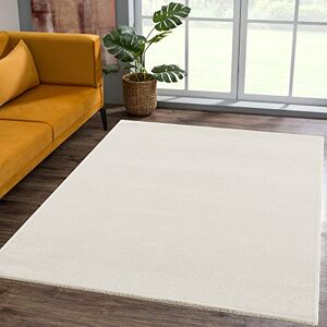 SANAT Short Pile Living Room Rug Plain Modern Rugs for Bedroom, Study, Office, Hallway, Children's Room and Kitchen Cream, 60 x 110 cm SANAT Short Pile Living Room Rug Plain Modern Rugs for Bedroom, Study, Office, Hallway, Children's Room and Kitchen Cream, 60 x 110 cm
