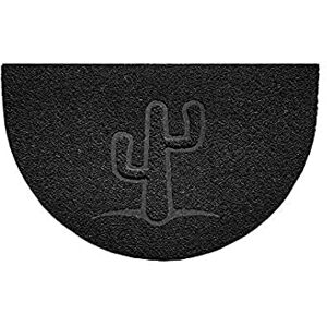 Nicoman Embossed Halfmoon Half Circle Door Mat Dirt-Trapper Jet-Washable Doormat 70x44cm (Black, CACTUS Shape) Use Indoor or Sheltered Outdoor Nicoman Embossed Halfmoon Half Circle Door Mat Dirt-Trapper Jet-Washable Doormat 70x44cm (Black, CACTUS Shape) Use Indoor or Sheltered Outdoor