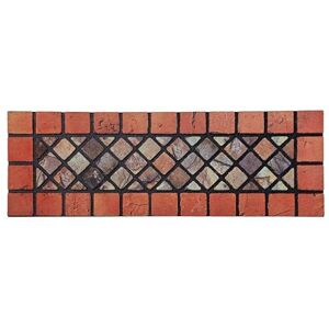 Nicoman Narrow Doormat Tiled Door Mat Barrier Eco-Friendly Heavy Duty Non-Slip Dirt Scraper For Indoor Outdoor Garden Shed Garage Entrance – (2 Pack, Red Border, 75 x 25cm) Nicoman Narrow Doormat Tiled Door Mat Barrier Eco-Friendly Heavy Duty Non-Slip Dirt Scraper For Indoor Outdoor Garden Shed Garage Entrance – (2 Pack, Red Border, 75 x 25cm)
