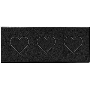 Nicoman Heart Shape Embossed Entrance Door Mat Non Slip Dirt Trapper PVC Spaghetti Mat with Rubber Base, Jet Washable Quick Drying Doormat Watertight Indoor or Outdoor (Runner, Black, 150 x 60cm) Nicoman Heart Shape Embossed Entrance Door Mat Non Slip Dirt Trapper PVC Spaghetti Mat with Rubber Base, Jet Washable Quick Drying Doormat Watertight Indoor or Outdoor (Runner, Black, 150 x 60cm)