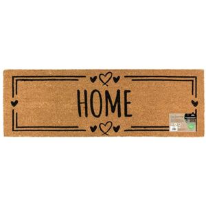 JVL Eco-Friendly Latex Backed Coir Entrance Doormat Runner, 40x120cm Home Hearts JVL Eco-Friendly Latex Backed Coir Entrance Doormat Runner, 40x120cm Home Hearts