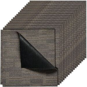 VEVOR Carpet Tiles Reusable 610x610 mm, 24 PCS Modular Carpet Square Rug, Commercial Floor Soft Padded for Seamless Cover 8.9㎡, Easy DIY Replacement for Living Room Bedroom Indoor, Gray & Brown VEVOR Carpet Tiles Reusable 610x610 mm, 24 PCS Modular Carpet Square Rug, Commercial Floor Soft Padded for Seamless Cover 8.9㎡, Easy DIY Replacement for Living Room Bedroom Indoor, Gray & Brown
