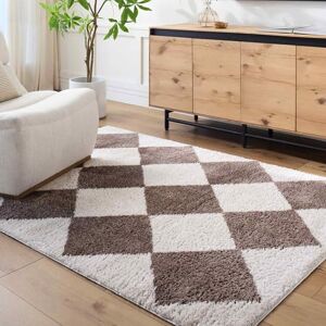 Livabliss Monduli Shaggy Rug Modern Berber Rugs Living Room, Large 200x275 cm, Soft Shaggy Rugs for Bedroom Neutral Boho Fluffy Rug, Easy Care Plush Thick Pile Light Beige, Dark Brown Livabliss Monduli Shaggy Rug Modern Berber Rugs Living Room, Large 200x275 cm, Soft Shaggy Rugs for Bedroom Neutral Boho Fluffy Rug, Easy Care Plush Thick Pile Light Beige, Dark Brown