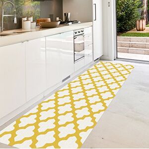 Viniliko Carpet Celosia, Vinyl, Yellow and White, 66 x 150 x 3 cm Viniliko Carpet Celosia, Vinyl, Yellow and White, 66 x 150 x 3 cm