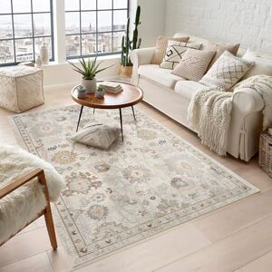 Rugs by Desire Maia Washable Living Room Area Rug – Soft Polypropylene Weaving, Low Pile, Non Slip Cotton Backing for Elegant Indoor Spaces, Beige, 200 x 300 cm (Rectangular) Rugs by Desire Maia Washable Living Room Area Rug – Soft Polypropylene Weaving, Low Pile, Non Slip Cotton Backing for Elegant Indoor Spaces, Beige, 200 x 300 cm (Rectangular)