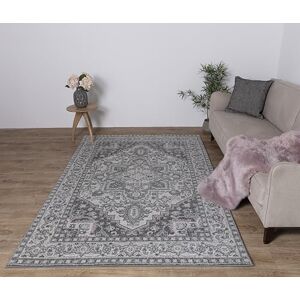 Asiatic Edits Low Pile Vintage Grey Indoor Rug for Living room, Bedroom, Conservatory, Hallway, Large Area, Easy to Clean, Area Rugs Non Shedding 80x150cm Asiatic Edits Low Pile Vintage Grey Indoor Rug for Living room, Bedroom, Conservatory, Hallway, Large Area, Easy to Clean, Area Rugs Non Shedding 80x150cm