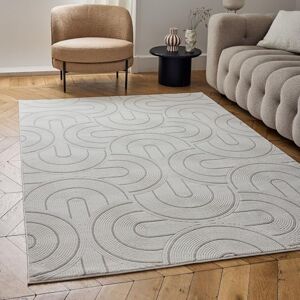 THE RUGS Carmel Modern Area Rug - Wave Beige, 200x290 cm - Area Rug THE RUGS Carmel Modern Area Rug - Wave Beige, 200x290 cm - Area Rug