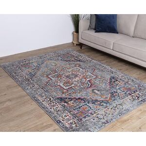 Asiatic Edits Low Pile Vintage Earth Grey Multi Indoor Rug for Living room, Bedroom, Conservatory, Hallway, Large Area, Easy to Clean, Area Rugs Non Shedding 160x230cm Asiatic Edits Low Pile Vintage Earth Grey Multi Indoor Rug for Living room, Bedroom, Conservatory, Hallway, Large Area, Easy to Clean, Area Rugs Non Shedding 160x230cm