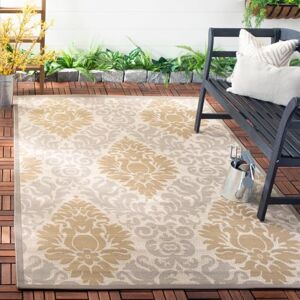 Safavieh Contemporary Rug for Indoor & Outdoor Courtyard Collection, Short Pile, in Beige and Dark Beige color, 122 X 170 cm Safavieh Contemporary Rug for Indoor & Outdoor Courtyard Collection, Short Pile, in Beige and Dark Beige color, 122 X 170 cm