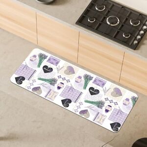 Comart Malaga Kitchen Rug Runner 100% PVC Stain Resistant Non-Slip Waterproof Machine Washable Mat Modern Lane for Kitchen and Hallway Lavender 55 x 130 cm Comart Malaga Kitchen Rug Runner 100% PVC Stain Resistant Non-Slip Waterproof Machine Washable Mat Modern Lane for Kitchen and Hallway Lavender 55 x 130 cm