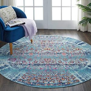 Nourison Rugs Direct Rug, Blue, 122cm x 122cm' Nourison Rugs Direct Rug, Blue, 122cm x 122cm'