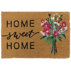 Relaxdays Coconut Doormat, Home Sweet Home, 60x40, anti-slip, weather-resistant, indoor & outdoor, door mat, colourful Relaxdays Coconut Doormat, Home Sweet Home, 60x40, anti-slip, weather-resistant, indoor & outdoor, door mat, colourful