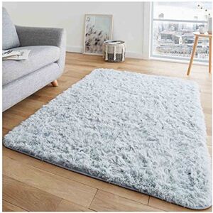 GC GAVENO CAVAILIA Shaggy Rugs For Living Room Super Soft Bedroom Rug Non Slip Floor Rugs Fluffy Rugs Living Room Silver 80X150 GC GAVENO CAVAILIA Shaggy Rugs For Living Room Super Soft Bedroom Rug Non Slip Floor Rugs Fluffy Rugs Living Room Silver 80X150