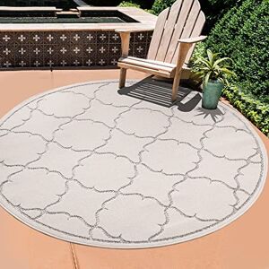 SANAT Outdoor Weatherproof Rug Indoor/Outdoor Cream, 120 cm Round SANAT Outdoor Weatherproof Rug Indoor/Outdoor Cream, 120 cm Round