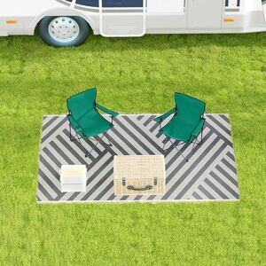 Outsunny Reversible Waterproof Outdoor Rug w/ Carry Bag - Outdoor Rug Outsunny Reversible Waterproof Outdoor Rug w/ Carry Bag - Outdoor Rug