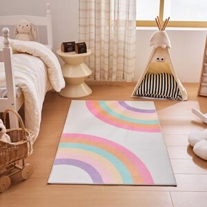 Sonive Rainbow Kids Rug Girls & Boys Soft Non-Slip Area Rug Washable Floor Carpet for Bedroom, Living Room, Playroom 80x150cm Sonive Rainbow Kids Rug Girls & Boys Soft Non-Slip Area Rug Washable Floor Carpet for Bedroom, Living Room, Playroom 80x150cm
