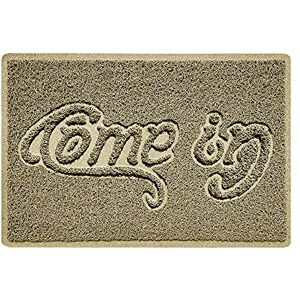 Nicoman COME-IN Embossed Shape Door Mat Dirt-Trapper Jet-Washable Doormat-(Use Indoor or Sheltered Outdoor)- (60x40cm/23.6x15.7inches, Small) Beige Nicoman COME-IN Embossed Shape Door Mat Dirt-Trapper Jet-Washable Doormat-(Use Indoor or Sheltered Outdoor)- (60x40cm/23.6x15.7inches, Small) Beige