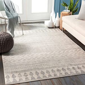 Livabliss Louna Oslo Geometric Carpet 200 x 275 cm, Scandi Neutral Abstract Boho Design for Living Room, Dining & Kitchen, Easy Care Pile, Grey Ivory Livabliss Louna Oslo Geometric Carpet 200 x 275 cm, Scandi Neutral Abstract Boho Design for Living Room, Dining & Kitchen, Easy Care Pile, Grey Ivory