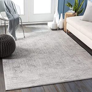 Livabliss Marrakech Vintage Rug Area Rugs for Living Room 160x216 cm, Bedroom Scandi Neutral Rug, Traditional Patterned Boho Rug Style, Natural Easy Care Pile Large Rug, Grey and White Rug Livabliss Marrakech Vintage Rug Area Rugs for Living Room 160x216 cm, Bedroom Scandi Neutral Rug, Traditional Patterned Boho Rug Style, Natural Easy Care Pile Large Rug, Grey and White Rug