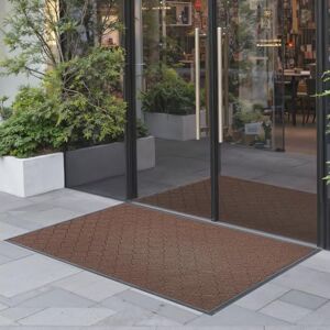 VEVOR Front Door Mat, 1194 x 889 mm Commercial Floor Mat for Indoor and Outdoor, Modern Stylish Carpet with TPE Backing, Heavy Duty Washable Entry Industrial Rug for Hallway, Balcony, Garage, Brown VEVOR Front Door Mat, 1194 x 889 mm Commercial Floor Mat for Indoor and Outdoor, Modern Stylish Carpet with TPE Backing, Heavy Duty Washable Entry Industrial Rug for Hallway, Balcony, Garage, Brown