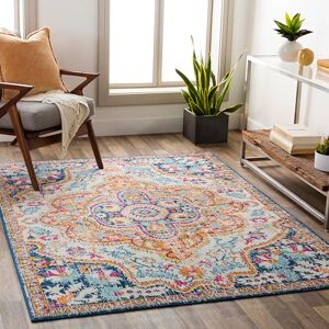 Livabliss Jijel Vintage Area s Living Room 200x275 cm, Dining Floor, Kitchen, Traditional Multicoloured Boho, Easy Care Pile, Bohemian Large, Navy, Orange, Fuschia Livabliss Jijel Vintage Area s Living Room 200x275 cm, Dining Floor, Kitchen, Traditional Multicoloured Boho, Easy Care Pile, Bohemian Large, Navy, Orange, Fuschia