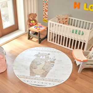 Livabliss Bear Washable Kids Rug Childrens Rugs for Bedroom 160x160 cm, Machine Washable Animal Rug for Girls & Boys Bedroom, Playroom and Nursery Rugs Girl, Boy, Baby, Kids Carpet, Beige Livabliss Bear Washable Kids Rug Childrens Rugs for Bedroom 160x160 cm, Machine Washable Animal Rug for Girls & Boys Bedroom, Playroom and Nursery Rugs Girl, Boy, Baby, Kids Carpet, Beige
