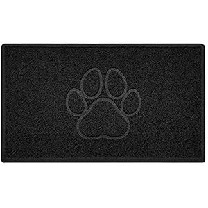 Nicoman Paw Embossed Shape Indoor Outdoor Dirt-Trapper Door Mat Washable Barrier Heavy Duty Doormat (Watertight Rubber-Back, Medium, Black, 75 x 44cm) Nicoman Paw Embossed Shape Indoor Outdoor Dirt-Trapper Door Mat Washable Barrier Heavy Duty Doormat (Watertight Rubber-Back, Medium, Black, 75 x 44cm)