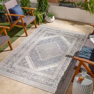 Livabliss Karba Indoor Outdoor Rug Large Boho Rugs for Living Room 160x213 cm Dining, Kitchen Carpet, Patterned Neutral and Coloured Rugs, Waterproof, Stain Durable Cream, Taupe, Blue Livabliss Karba Indoor Outdoor Rug Large Boho Rugs for Living Room 160x213 cm Dining, Kitchen Carpet, Patterned Neutral and Coloured Rugs, Waterproof, Stain Durable Cream, Taupe, Blue