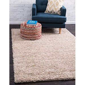 Unique Solo Solid Shag Collection Area Rug- Modern Plush Rug Lush & Soft (9' 0 x 12' 0 Rectangular, Taupe) Unique Solo Solid Shag Collection Area Rug- Modern Plush Rug Lush & Soft (9' 0 x 12' 0 Rectangular, Taupe)