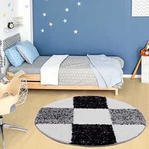 THE RUGS - Myshaggy Collection Geometric Design 381 Grey THE RUGS - Myshaggy Collection Geometric Design 381 Grey