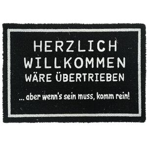 Relaxdays Coconut Doormat 60x40cm, Welcome Mat, Non-slip, Weatherproof, Indoor & Outdoor, Black Relaxdays Coconut Doormat 60x40cm, Welcome Mat, Non-slip, Weatherproof, Indoor & Outdoor, Black