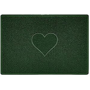 Nicoman Heart Shape Embossed Entrance Door Mat Non Slip Dirt Trapper PVC Spaghetti Mat with Rubber Base, Jet Washable Quick Drying Doormat Indoor or Outdoor (Large, Green, 90 x 60cm) Nicoman Heart Shape Embossed Entrance Door Mat Non Slip Dirt Trapper PVC Spaghetti Mat with Rubber Base, Jet Washable Quick Drying Doormat Indoor or Outdoor (Large, Green, 90 x 60cm)