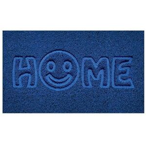 Nicoman Embossed Spaghetti Door Mat Dirt-Trapper Jet-Washable Doormat 70x43cm (Blue, HOME SMILEY FACE Shape) Use Indoor or Sheltered Outdoor Nicoman Embossed Spaghetti Door Mat Dirt-Trapper Jet-Washable Doormat 70x43cm (Blue, HOME SMILEY FACE Shape) Use Indoor or Sheltered Outdoor
