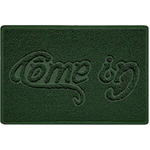 Nicoman COME-IN Embossed Shape Door Mat Dirt-Trapper Jet-Washable Doormat-(Use Indoor or Sheltered Outdoor)- (60x40cm/23.6x15.7inches, Small) Green Nicoman COME-IN Embossed Shape Door Mat Dirt-Trapper Jet-Washable Doormat-(Use Indoor or Sheltered Outdoor)- (60x40cm/23.6x15.7inches, Small) Green