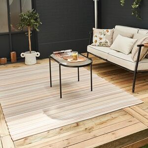 THE RUGS Rainbow Collection Outdoor Rug Easy to Clean, Waterproof Plastic Outdoor Rugs for Garden, Patio, Balcony, Camping Vibrant Plastic Straw Rug Threads Beige, 150x220 THE RUGS Rainbow Collection Outdoor Rug Easy to Clean, Waterproof Plastic Outdoor Rugs for Garden, Patio, Balcony, Camping Vibrant Plastic Straw Rug Threads Beige, 150x220