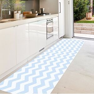 Viniliko Carpet, Vinyl, Blue and White, 66 x 150 x 3 cm Viniliko Carpet, Vinyl, Blue and White, 66 x 150 x 3 cm