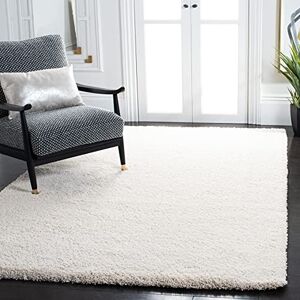 Safavieh Shaggy Rug for Living Room, Dining Room, Bedroom Milan Shag Collection, High Pile, in Ivory, 155 X 244 cm Safavieh Shaggy Rug for Living Room, Dining Room, Bedroom Milan Shag Collection, High Pile, in Ivory, 155 X 244 cm