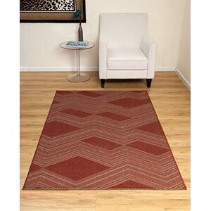 ASPECT Farah Chevron Indoor/Outdoor Rug-Orange,Cream,Grey & Terracotta Interweaved Chevron/160x230cm, Terracotta ASPECT Farah Chevron Indoor/Outdoor Rug-Orange,Cream,Grey & Terracotta Interweaved Chevron/160x230cm, Terracotta