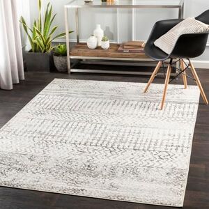 Livabliss Lesna Geometric Rug Scandi Area Rugs Living Room 152x213 cm, Dining, Kitchen Neutral, Abstract Patterned Rugs, Boho Style, Easy Care Pile Large Rug, Charcoal, Cream, Black Livabliss Lesna Geometric Rug Scandi Area Rugs Living Room 152x213 cm, Dining, Kitchen Neutral, Abstract Patterned Rugs, Boho Style, Easy Care Pile Large Rug, Charcoal, Cream, Black