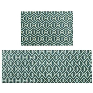 JVL 'Mega Machine Washable Doormat and Runner, Geo Hex JVL 'Mega Machine Washable Doormat and Runner, Geo Hex