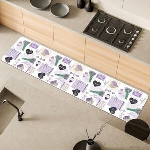 Comart Malaga Kitchen Rug Runner 100% PVC Stain Resistant Non-Slip Waterproof Machine Washable Mat Modern Lane for Kitchen and Hallway Lavender 55 x 230 cm Comart Malaga Kitchen Rug Runner 100% PVC Stain Resistant Non-Slip Waterproof Machine Washable Mat Modern Lane for Kitchen and Hallway Lavender 55 x 230 cm