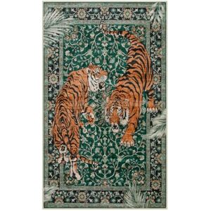 Moynesa Tiger 3x5 Washable Rug, Boho Area Rugs for Entryway, Green Non Slip Small Rug for Bedroom, Ultra Thin Botanical Soft Accent Carpet for Kitchen Entry Laundry Room Moynesa Tiger 3x5 Washable Rug, Boho Area Rugs for Entryway, Green Non Slip Small Rug for Bedroom, Ultra Thin Botanical Soft Accent Carpet for Kitchen Entry Laundry Room