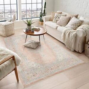 Rugs by Desire Maia Washable Living Room Area Rug – Soft Polypropylene Weaving, Low Pile, Non Slip Cotton Backing for Elegant Indoor Spaces, Coral, 200 x 300 cm (Rectangular) Rugs by Desire Maia Washable Living Room Area Rug – Soft Polypropylene Weaving, Low Pile, Non Slip Cotton Backing for Elegant Indoor Spaces, Coral, 200 x 300 cm (Rectangular)