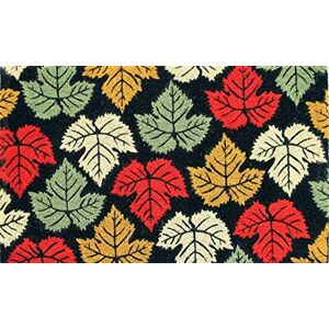 Coco&Coir Everything in a nutshell Coco&Coir Natural Coir Non-Slip Thick Coir Premium Quality Rubber Backed Eco-Friendly Indoor Outdoor Entrance Leaves design Entrance Door Mat 45 x 75 cm (Maple Rain) Coco&Coir Everything in a nutshell Coco&Coir Natural Coir Non-Slip Thick Coir Premium Quality Rubber Backed Eco-Friendly Indoor Outdoor Entrance Leaves design Entrance Door Mat 45 x 75 cm (Maple Rain)