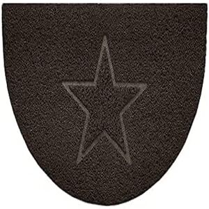 Nicoman Embossed Halfmoon Half Circle Door Mat Dirt-Trapper Jet-Washable Doormat 70x44cm (Brown, STAR Shape) Use Indoor or Sheltered Outdoor Nicoman Embossed Halfmoon Half Circle Door Mat Dirt-Trapper Jet-Washable Doormat 70x44cm (Brown, STAR Shape) Use Indoor or Sheltered Outdoor
