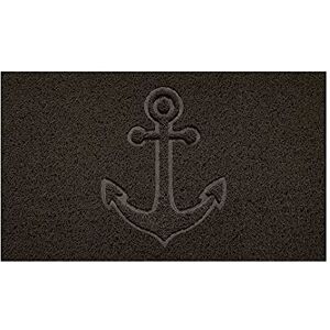 Nicoman Embossed Spaghetti Door Mat Dirt-Trapper Jet-Washable Doormat 70x43cm (Brown, ANCHOR Shape) Use Indoor or Sheltered Outdoor Nicoman Embossed Spaghetti Door Mat Dirt-Trapper Jet-Washable Doormat 70x43cm (Brown, ANCHOR Shape) Use Indoor or Sheltered Outdoor